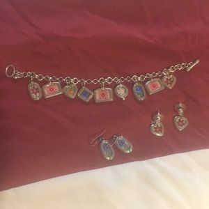 Cool vintage bracelet and earrings